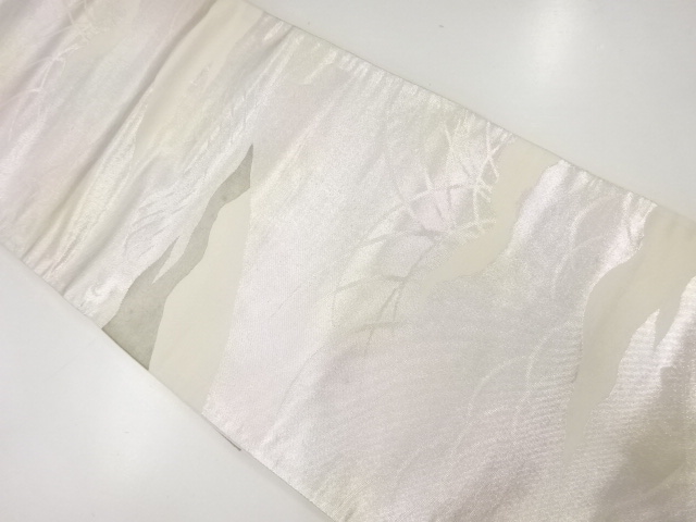 アンティーク　芝草模様織出し袋帯（材料）